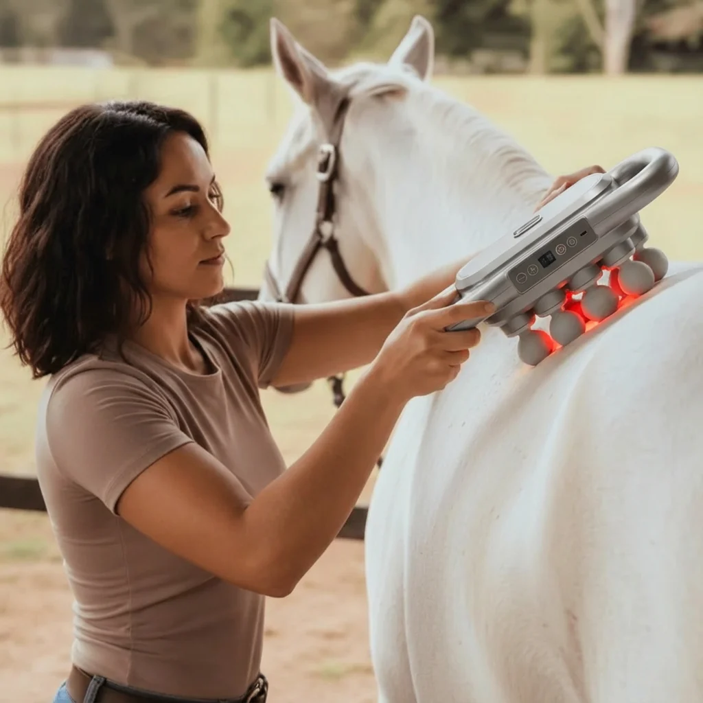 Lumicheval™ Pistolet de massage à lumière rouge